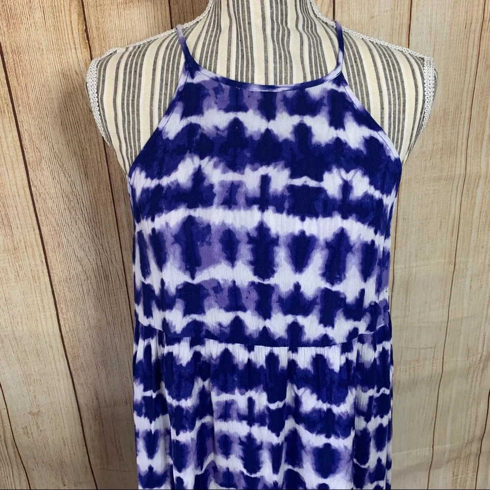 Mossimo Blue Tye Die Mini Summer Small Dress - Picture 5 of 10